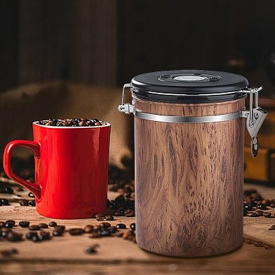 Récipient hermétique - FoodJarStorage™ - Marron&Noir - Solution Espace Maison
