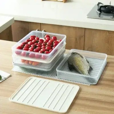 Boîte de rangement - FoodSaverBox™ - Carré blanc - Solution Espace Maison