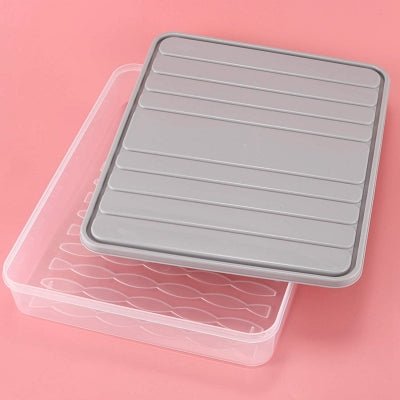 Boîte de rangement - FoodSaverBox™ - Carré gris - Solution Espace Maison