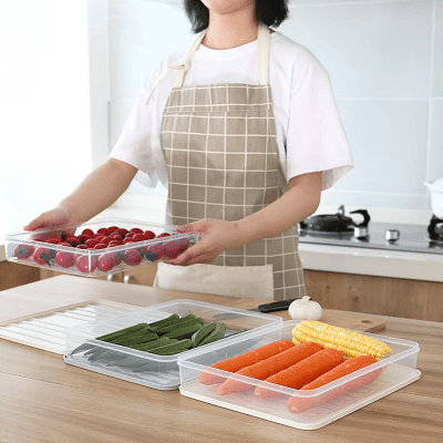 Boîte de rangement - FoodSaverBox™ - Carré blanc - Solution Espace Maison