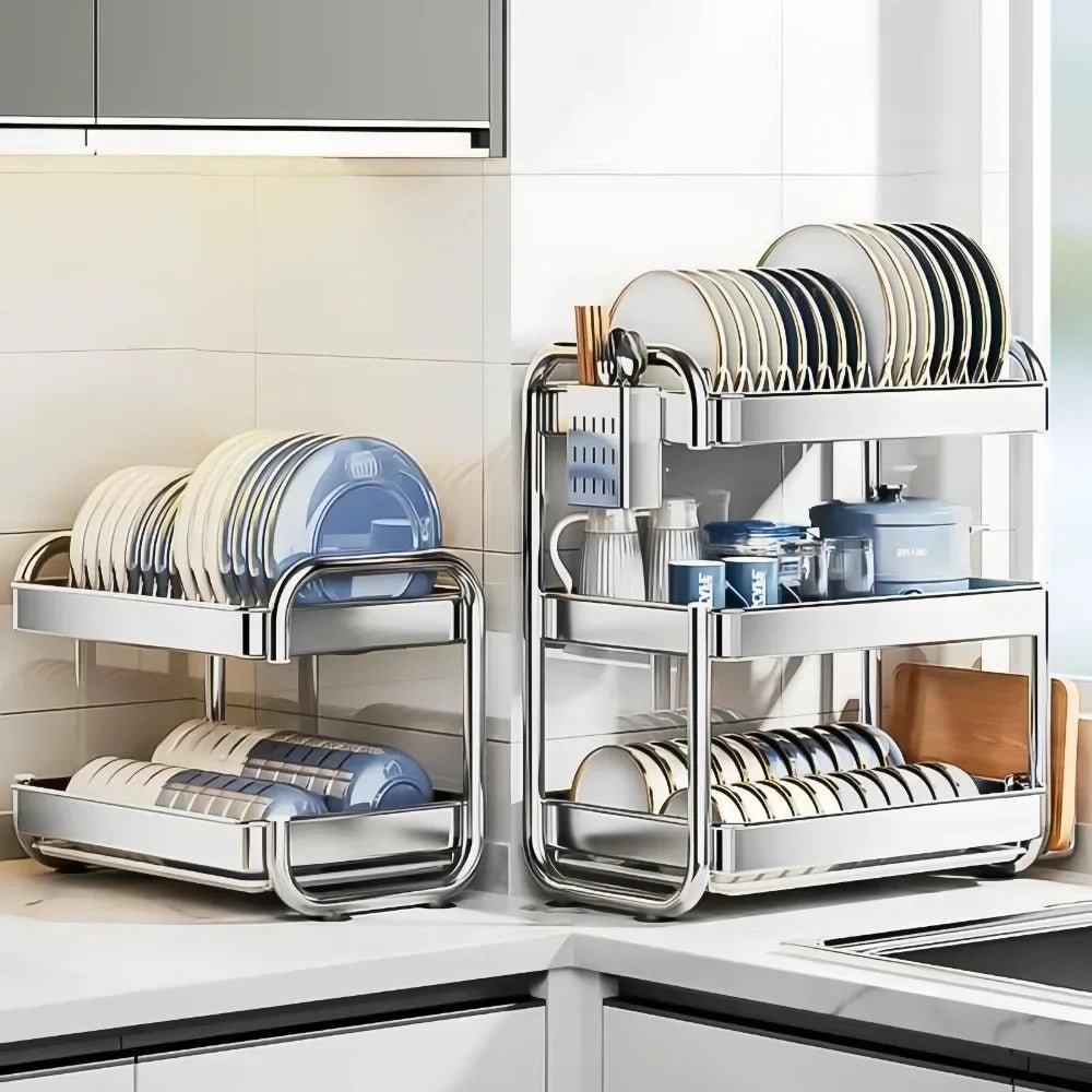 Égoutoir à vaisselle Multifonction | Inox - Solution Espace Maison