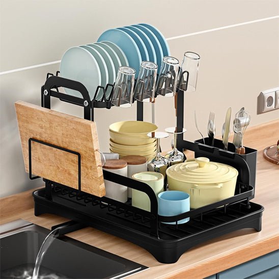 Égoutoir à vaisselle double | DeuxDouble - Solution Espace Maison