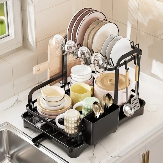 Égoutoir à vaisselle double | DeuxDouble - Solution Espace Maison