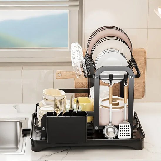 Égoutoir à vaisselle double | DeuxDouble - Solution Espace Maison