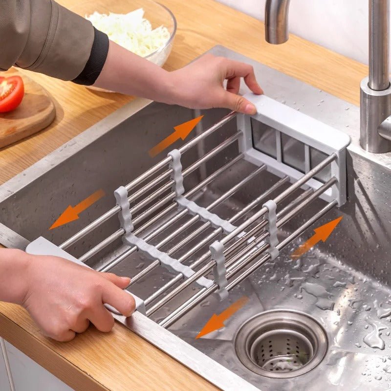 Égouttoir à vaisselle réglable pour évier | Évier - Regl - Eau - Solution Espace Maison