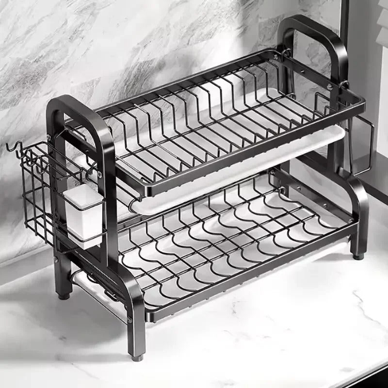 Égouttoir à vaisselle Compact à 2 niveaux | Compact TWO - Solution Espace Maison