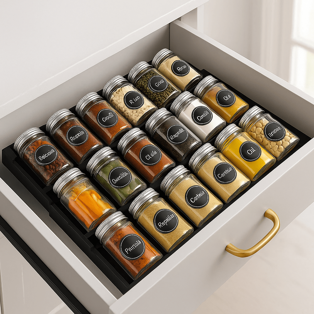 Organisateur de tiroir à épices | Organi - Spice - Solution Espace Maison