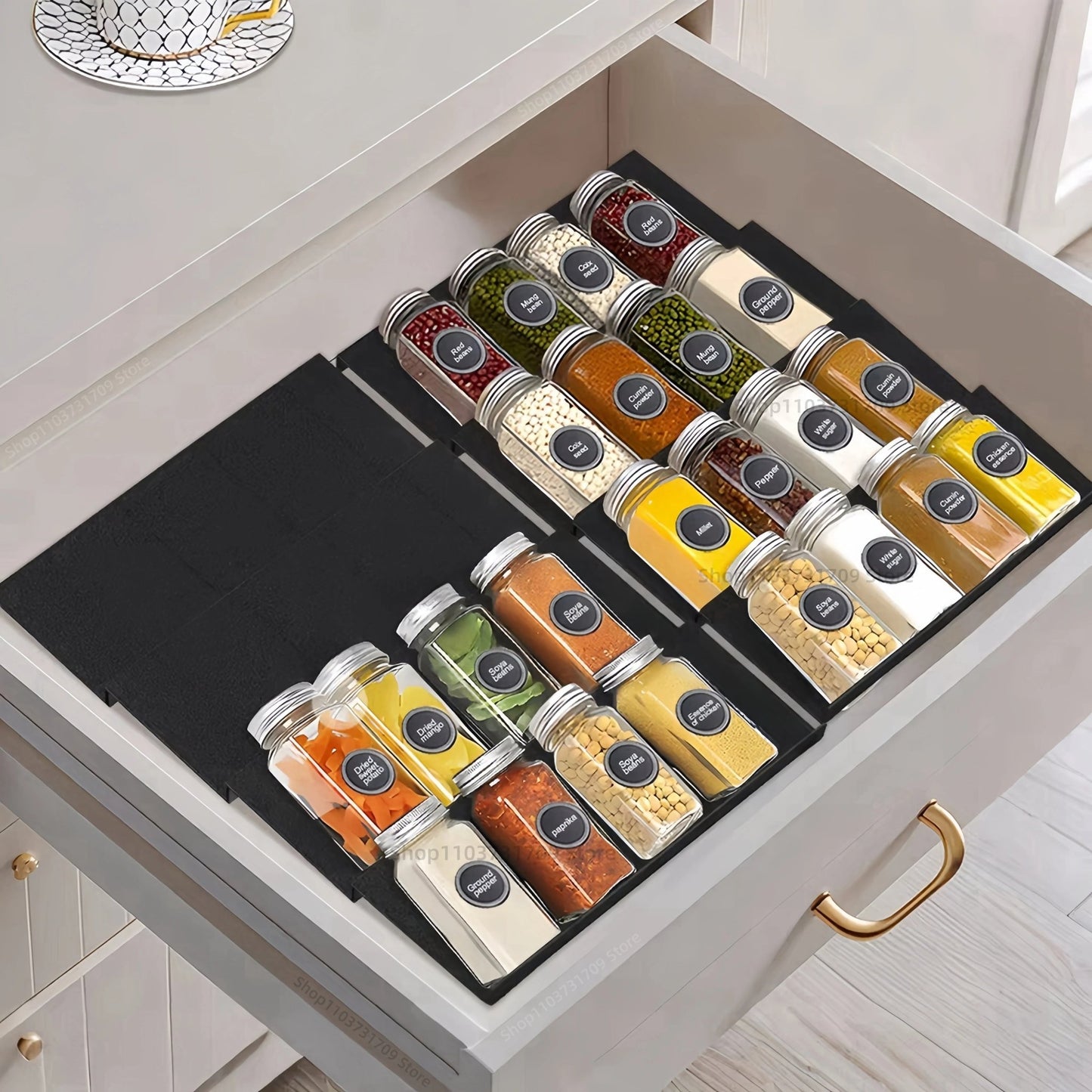 Organisateur de tiroir à épices | Organi - Spice - Solution Espace Maison