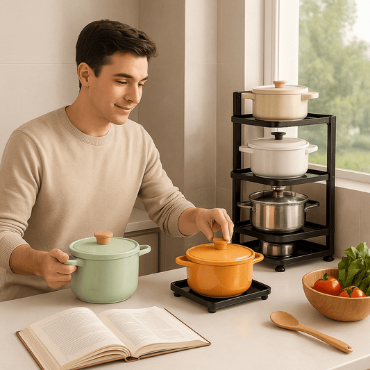 Support à casseroles ajustable | Mont Chaudrons - Solution Espace Maison