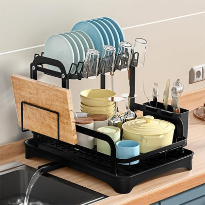 Égoutoir à vaisselle double | DeuxDouble - Solution Espace Maison