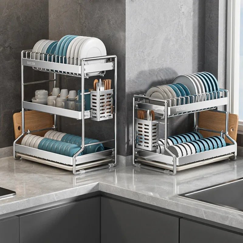 Égouttoir à vaisselle de comptoir | Compte - Goutte - Solution Espace Maison