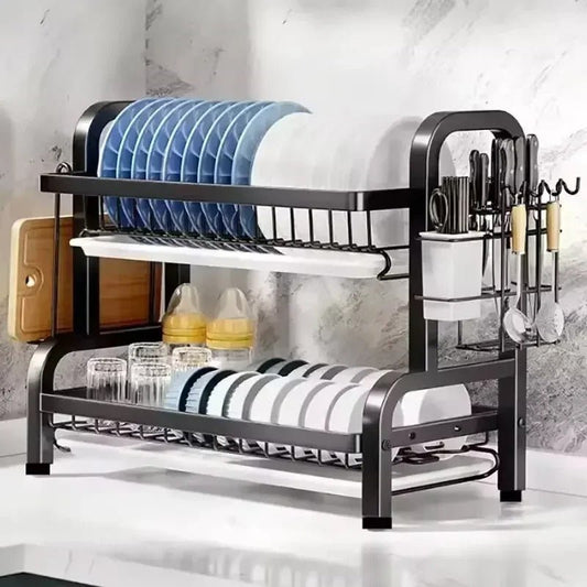Égouttoir à vaisselle Compact à 2 niveaux | Compact TWO - Solution Espace Maison
