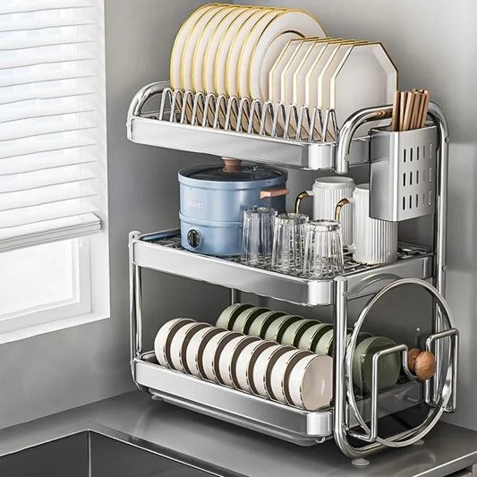 Égoutoir à vaisselle Multifonction | Inox - Solution Espace Maison