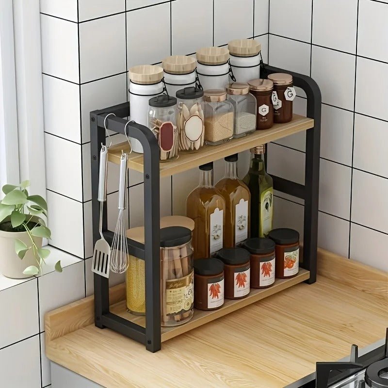 Étagère de comptoir 2 niveaux | Double - Double - Solution Espace Maison