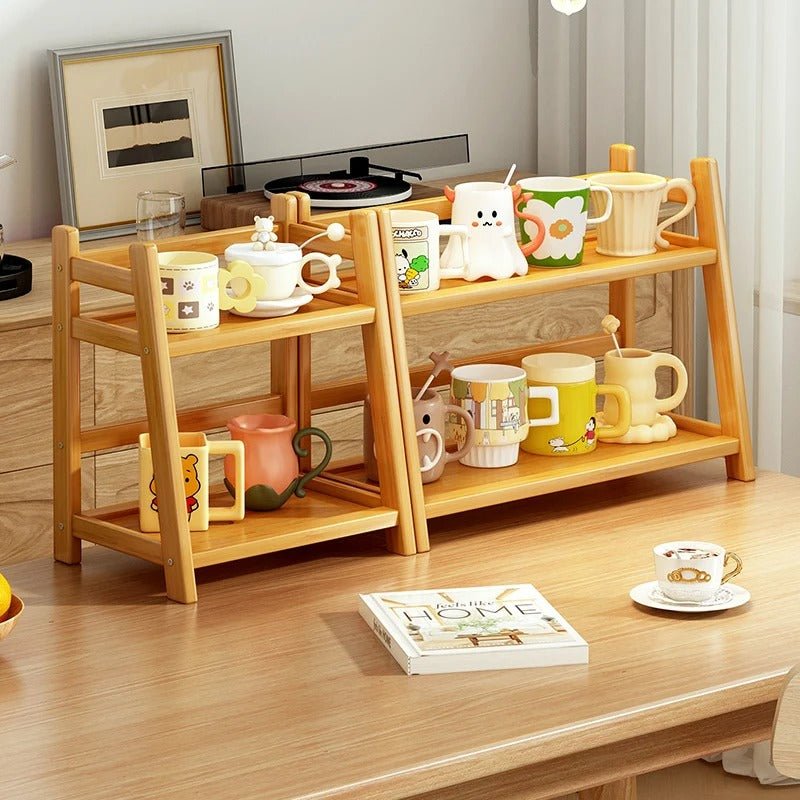 Étagère de comptoir en bambou | Caddie - Solution Espace Maison