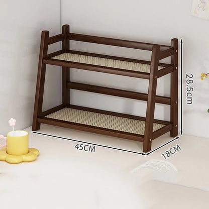 Étagère de comptoir en bambou | Caddie - Solution Espace Maison