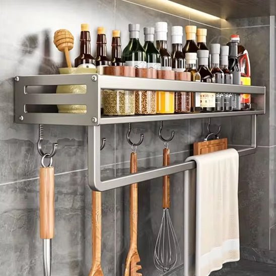 Étagère de cuisine rangement mural | Tout - en - un - Solution Espace Maison