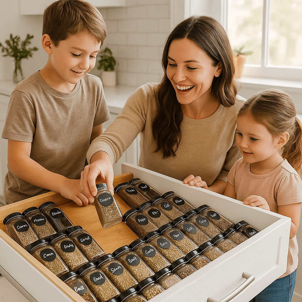 Étagère à épices en bambou | Bambou Spice - Solution Espace Maison