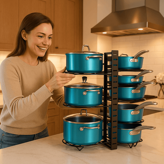 Organisateur de support de casseroles | Top Niveau - Solution Espace Maison