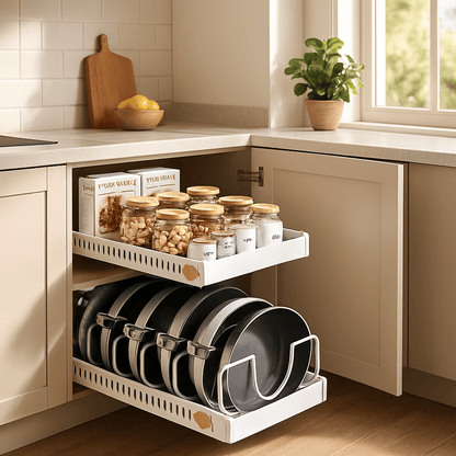 Organisateur multifonctionnel pour casseroles | Multi - Place - Solution Espace Maison