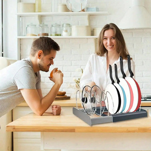 porte couvercle de casserole evolutif rangement couple