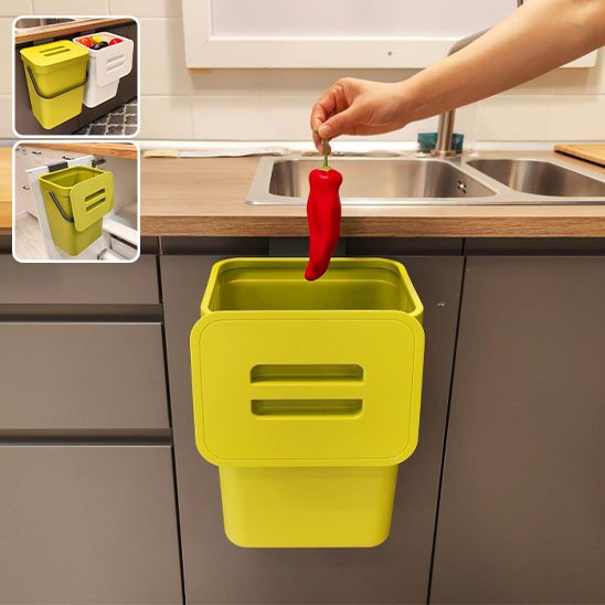Poubelle Compacte Sous Évier | KitchenOrganize - Solution Espace Maison