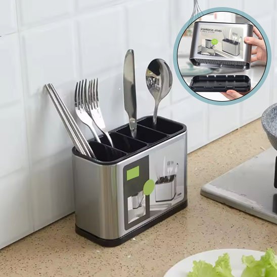 Pot ustensiles cuisine | Élégance Pratique - Solution Espace Maison