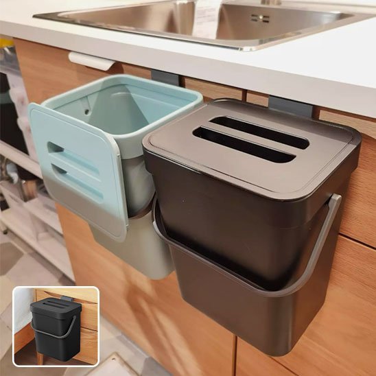 Poubelle Compacte Sous Évier | KitchenOrganize - Solution Espace Maison