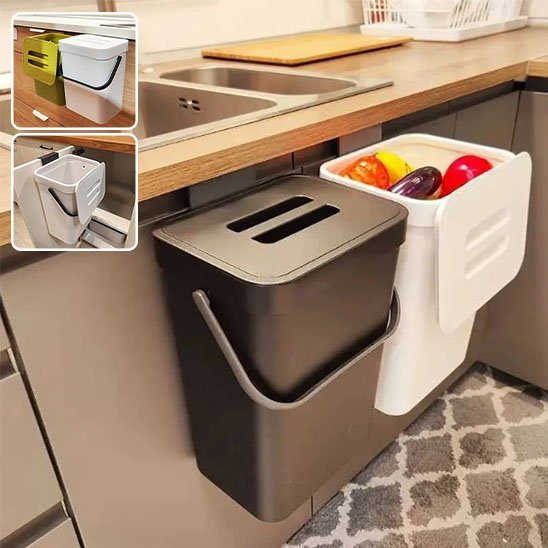Poubelle Compacte Sous Évier | KitchenOrganize - Solution Espace Maison