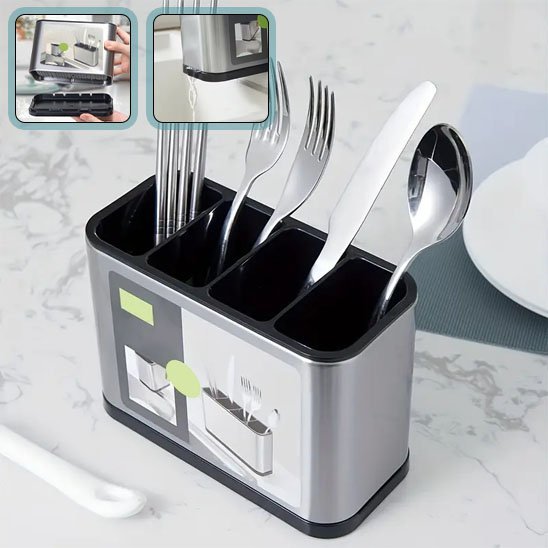 Pot ustensiles cuisine | Élégance Pratique - Solution Espace Maison