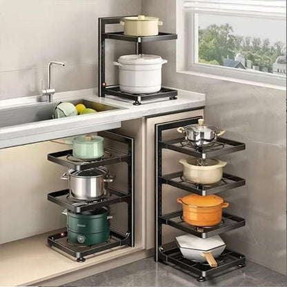 support casseroles ajustable sous dessus armoire