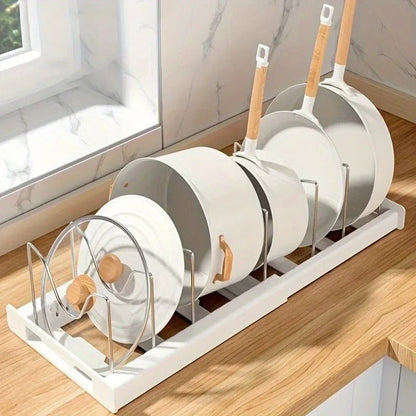 Organisateur de casseroles extensible | Double Version - Solution Espace Maison