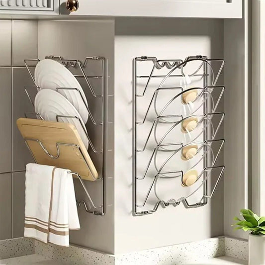 Support mural pour couvercles | Range - Couvercles - Solution Espace Maison